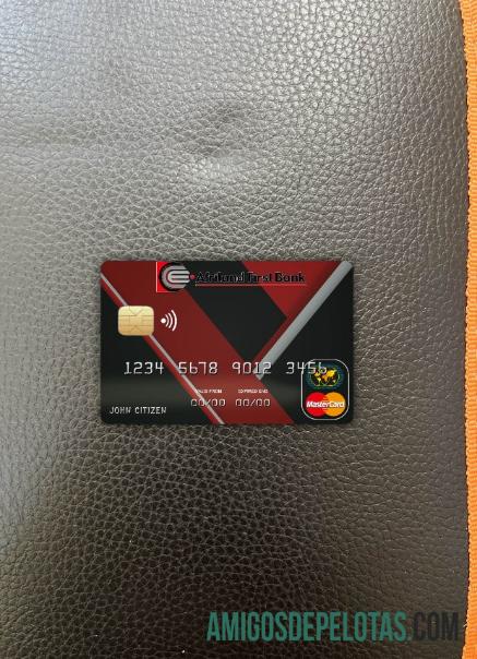 Congo Afriland First Bank Mastercard Photolook Frente exemplo